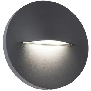 Viokef Applique d'extérieur LED Vita, gris foncé, Ø 14 cmVendu parluminaire