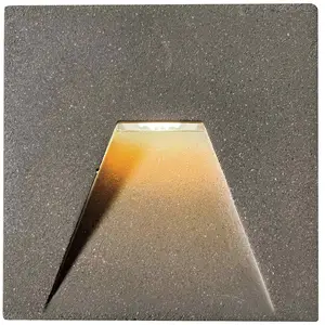 Viokef Encastré mural extérieur à LED Space, gris, 10x10 cm
