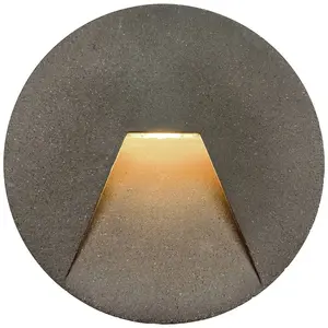 Viokef Encastré mural extérieur à LED Space, gris, Ø 12 cmVendu parluminaire