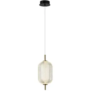 Viokef Suspension LED Pellucid, bronze/clair pas cher