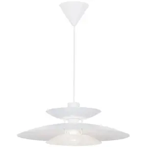 Viokef Suspension Nino, blanche, Ø 45 cm, métal pas cher