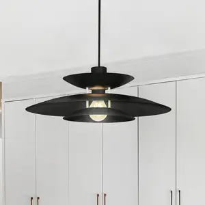 Viokef Suspension Nino, noir, Ø 45 cm, métal pas cher