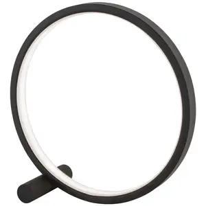 Viokef Lampe de table LED Circle, noir pas cher