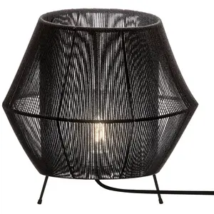 Viokef Lampe à poser Zaira en noir pas cher