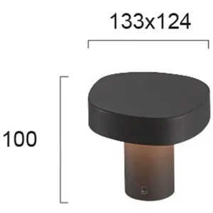 Viokef Potelet LED Onda, IP54, hauteur 10 cmVendu parluminaire