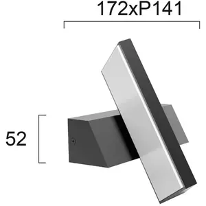 Viokef Applique d'extérieur LED Casteo, pivotante 350° pas cher