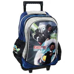 Sac à roulettes - PLAYMOBIL - Alex Super 4 - 43 CM - Molletonné - Trolley avec 2 compartimentsVendu parcdiscount