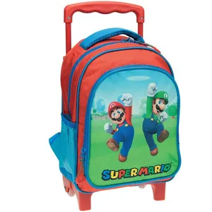 Sac à dos à roulettes Super Mario 31 CM Trolley maternelle pas cher