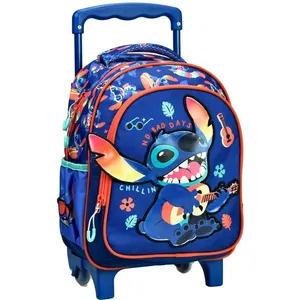 Sac à dos à roulettes - LILO ET STITCH - Stitch Chill - 30 CM - 2 compartiments - MaternelleVendu parcdiscount