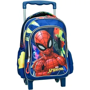 Sac à dos à roulettes - SPIDERMAN - Modèle Bleu - 30 CM - 2 compartiments - MaternelleVendu parcdiscount