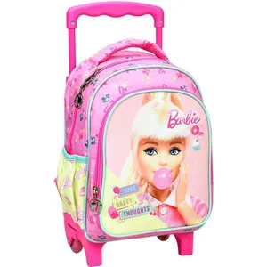 Sac à dos à roulettes - BARBIE - Chewing-gum - 30 CM - 2 compartiments - Maternelle - RoseVendu parcdiscount