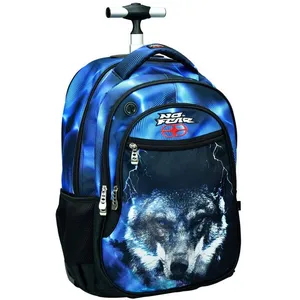 Sac à dos à roulettes No Fear Loup Flash 48 CM - Cartable