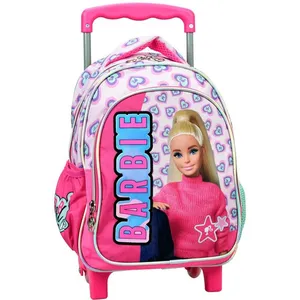 Sac à dos à roulettes - BARBIE - Heart - 30 CM - 2 compartiments - Maternelle - RoseVendu parcdiscount