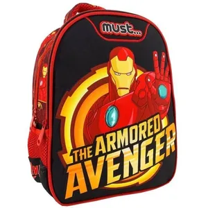 Sac à dos - AVENGERS - Iron Man - 31 CM - Rouge - Maternelle - Mixte