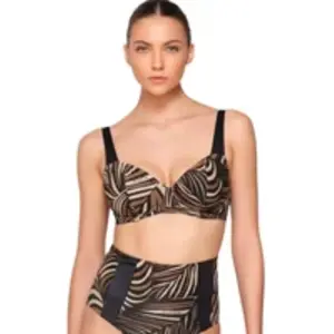 Haut de maillot de bain femme Luna Martini Marron 95D 94343LU-imprimé pas cher