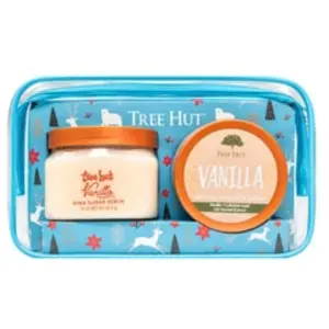 TREE HUT Xmas Set Vanilla Sugar Scrub & Whipped Body Butter Coffret soin corps 1 art. pas cher