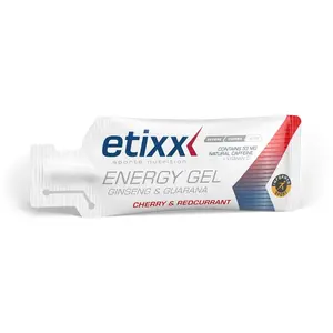 Comparateur de prix : Gel Etixx Ginseng & Guarana Energy Gel groseille cerise 50g (12 unités)