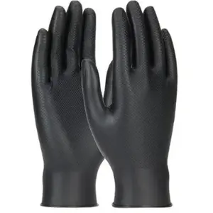 Grippaz 246 Gants de protection en nitrile Noir Taille L (50 pièces) pas cher