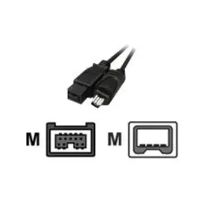 Hamlet 1.8 m câble adaptateur Firewire 800 9/400 M-M noir pour ordinateur personnel pas cher