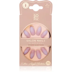 Comparateur de prix : SOSU Cosmetics Salon Nails Faux ongles teinte Fallen Angel 24 pcs