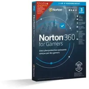 Logiciel antivirus et optimisation NORTON LIFELOCK 360 Gamer (3 postes... pas cher