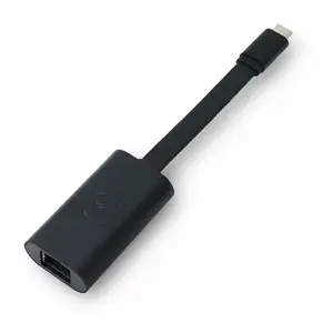 Carte Gigabit Ethernet - DELL - USB Type C - 1 Port - Paire torsadée - Noir