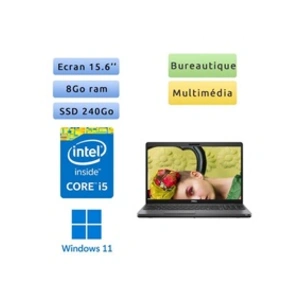 Dell Latitude 5500 - Windows 11 - i5 8Go 240Go SSD - 15.6 - Webcam - O... pas cher