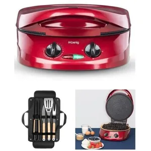 Comparateur de prix : HKoenig Four à tarte et pizza multifonction 1800 W Revêtement pierre a...