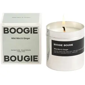 Bougie parfumée - Wild mint and ginger - 250g Boogie Bougie pas cher