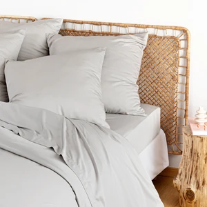 BAMBAW Drap Housse en Bambou - Gris pas cher