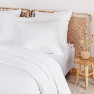 BAMBAW Drap Housse en Bambou - Blanc pas cher