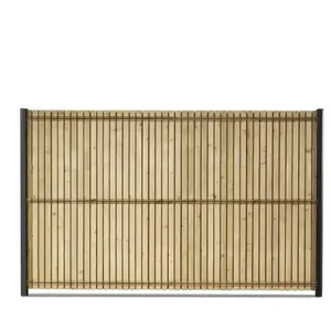 Gardenode Kit occultation lattes bois pin pour panneau rigide maille 55 h 1m53 l 2m50 ep 8mmVendu parcdiscount