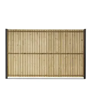 GARDENODE Kit occultation lattes bois pin pour panneau rigide maille 55 h 1m73 l 2m50 ep 8mmVendu parcdiscount