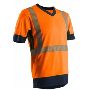 Comparateur de prix : Coverguard - T-shirt de travail manches courtes haute visibilité komo ...