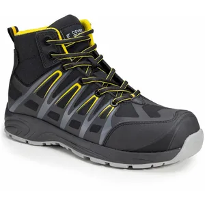 Coverguard Chaussures De Sécurité Hautes Aluni S3 Noir Et Jaune pas cher