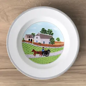 VILLEROY & BOCH DESIGN NAIF ASSIETTE CREUSE AGRICULTEUR 21 CM pas cher