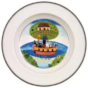 Comparateur de prix : VILLEROY & BOCH DESIGN NAIF ASSIETTE CREUSE ARCHE DE NOÉ 21 CM
