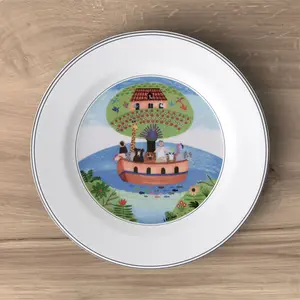 Comparateur de prix : VILLEROY & BOCH DESIGN NAIF ASSIETTE PLATE ARCHE DE NOÉ 21 CM