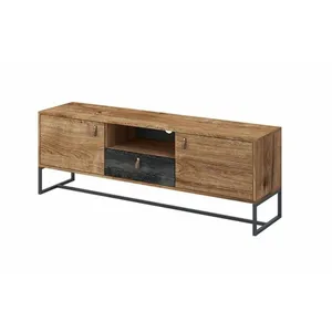 TENDENCIO Meuble tv Dark De 153 Cm Style Industriel pas cher