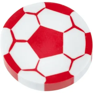LG-Imports gomme voatbal junior 4 cm caoutchouc blanc/rouge pas cher