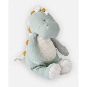 Peluche Small Dino Stegi Mousseline Bio Tiga & Stegi VERT Noukie's pas cher