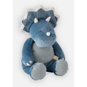 Comparateur de prix : Peluche Medium Veloudoux Dino Ops Tiga & Stegi BLEU Noukie's
