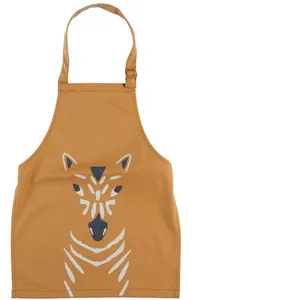 Tablier enfant ocre motif zèbre - Noukie's pas cher
