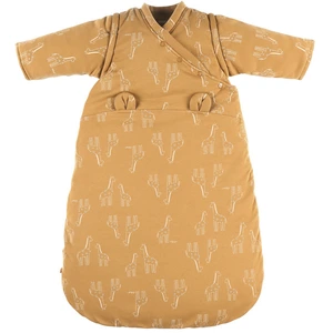 Gigoteuse hiver 0-6 mois Jersey bio Ocre girafe - Noukie's