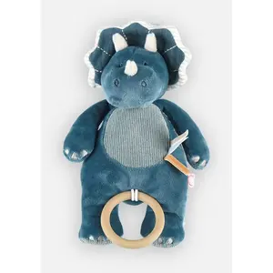 Comparateur de prix : Peluche Mini-Musical Veloudoux Dino Ops Tiga & Stegi BLEU Noukie's