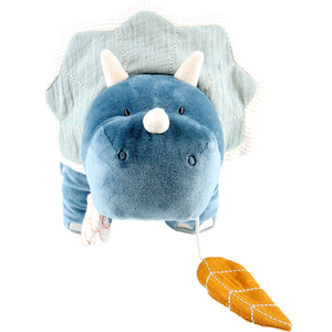 Comparateur de prix : Noukie's Peluche D'activités Ops En Veloudoux Et Mousseline De Coton Bio Bleu