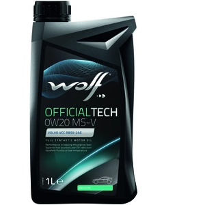 WOLF - Huile moteur OFFICIALTECH 0W20 MS-V - Bidon de 1 litre - 8332517 pas cher