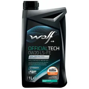 WOLF - Huile moteur OFFICIALTECH 0W20 LS-FE - Bidon de 1 litre - 8339271 pas cher