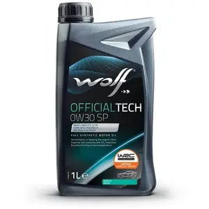 WOLF - Huile moteur OFFICIALTECH 0W30 SP - Bidon de 1 litre - 1049042 pas cher