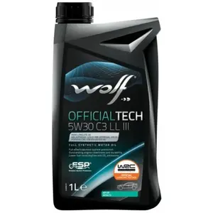 WOLF - Huile moteur OFFICIALTECH 5W30 C3 LL III - Bidon de 1 litre - 1048179 pas cher